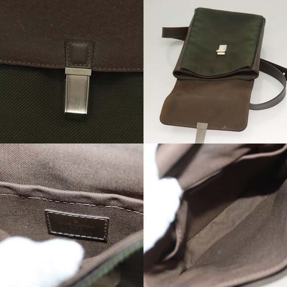 LOUIS VUITTON Taiga Saratov PM Shoulder Bag Grizzly M30898 - Picture 11 of 13